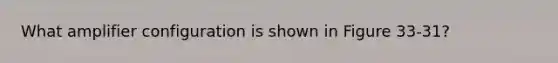 What amplifier configuration is shown in Figure 33-31?