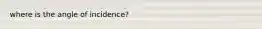 where is the angle of incidence?