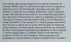 The animal rights group People for the Ethical Treatment of Animals (PETA) urges its members to take action in support of what they term "animal friendly" legislation through their website. In addition to providing information about important issues that legislators may vote on, the nonprofit organization also describes the best ways to contact a legislator and tips on how best to interact with lawmakers. Which of the following is being illustrated in the scenario? a. Interest groups sometimes form around a narrow set of issues with the goal of impacting policy making b. Interest groups lacking funding can overcome the free-rider problem by proposing legislation on their website c. Interest group work to mobilize citizens and members of Congress to form an iron triangle d. Interest groups post messages on social media to request donations from members