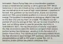 Animation: Proton Pump How can a concentration gradient across a membrane be used by a cell to generate ATP? When molecules or ions are moved across a membrane from an area of low concentration to an area of high concentration, a gradient is formed. This gradient can be chemical or, if ions are involved, electrical. This concentration gradient is a source of potential energy. The gradient is analogous to picking up objects that are on the floor and placing them on a table. The objects can be pushed off and the energy of their fall can be used to perform a task, just as falling water is used to generate electricity in hydroelectric dams. During the process of cellular respiration, the flow of electrons down the electron transport chain moves protons across the membrane, resulting in the formation of a proton motive force. This electrical and chemical gradient drives the flow of protons back through ATP synthase, which drives the phosphorylation of ADP to ATP used to power the cell. In bacteria, proton pumps are protein complexes that