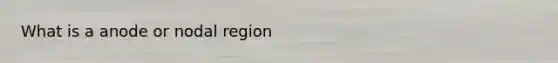 What is a anode or nodal region