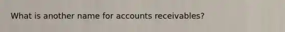 What is another name for accounts receivables?