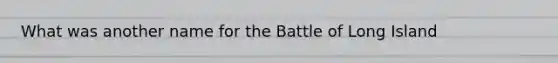 What was another name for the Battle of Long Island