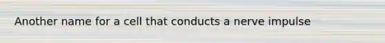 Another name for a cell that conducts a nerve impulse