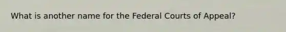 What is another name for the Federal Courts of Appeal?