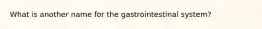 What is another name for the gastrointestinal system?