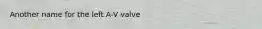 Another name for the left A-V valve