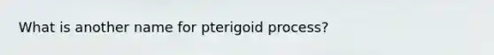 What is another name for pterigoid process?