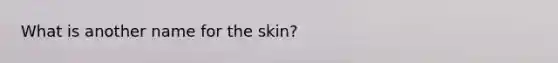 What is another name for the skin?