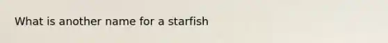 What is another name for a starfish