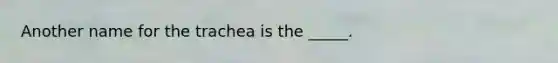 Another name for the trachea is the _____.