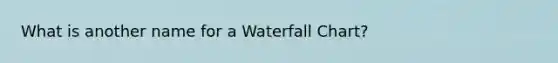 What is another name for a Waterfall Chart?