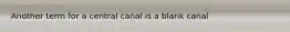 Another term for a central canal is a blank canal