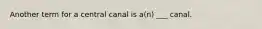 Another term for a central canal is a(n) ___ canal.