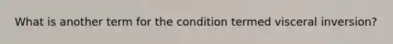 What is another term for the condition termed visceral inversion?