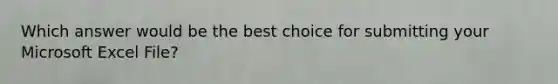 Which answer would be the best choice for submitting your <a href='https://www.questionai.com/knowledge/kSFOhplEPr-microsoft-excel' class='anchor-knowledge'>microsoft excel</a> File?