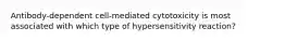 Antibody-dependent cell-mediated cytotoxicity is most associated with which type of hypersensitivity reaction?