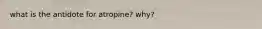 what is the antidote for atropine? why?