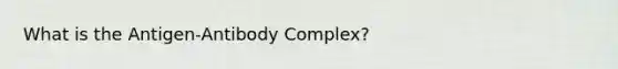 What is the Antigen-Antibody Complex?
