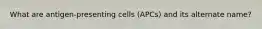 What are antigen-presenting cells (APCs) and its alternate name?