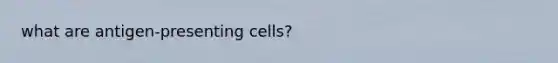 what are antigen-presenting cells?