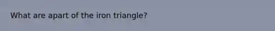 What are apart of the iron triangle?