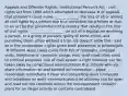 Appeals and Offender Rights: -Institutional Person's Act - civil rights act from 1980 which attempted to decrease # of appeals that prisoner's could make -______ ______- the loss of all or almost all civil rights by a person due to a conviction for a felony or due to an act by the government of a country that results in the loss of civil rights -______ _____ ______- an act of a legislature declaring a person, or a group of persons, guilty of some crime, and punishing them, often without a trial -US doesn't allow this - said so in the constitution -rights given back piecemeal in prisons/jails -# different ways cases come forth b/c of furloughs, conjugal visits, telephone or computer usage, mail -mail most often used to criminal purposes -use of mail system a right however can be taken away by correctional administration that include who you share information w/ and content on information - place reasonable restrictions if clear and compelling issue (computer and telephone as well) -communications w/ attorney can be open and read but not censored unless the correspondent contains plans for an illegal activity or contains contraband