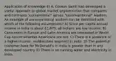 Application of knowledge 6) A. Coskun Samli had developed a useful approach to global market segmentation that compares and contrasts "conventional" versus "unconventional" wisdom. An example of unconventional wisdom can be identified with which of the following assumptions? A) Since per capita annual income in India is about 1,670, all Indians are low income. B) Consumers in Europe and Latin America are interested in World Cup soccer whereas Americans are not. C) There is a presence of a higher-income, middle-class segment in India. D) The potential customer base for McDonald's in India is greater than in any developed country. E) There is no running water and electricity in India.