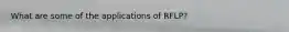 What are some of the applications of RFLP?