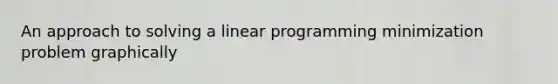 An approach to solving a linear programming minimization problem graphically