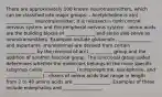 There are approximately 100 known neurotransmitters, which can be classified into major groups: - Acetylcholine is a(n) ____________ neurotransmitter; it is released in both central nervous system and the peripheral nervous system - amino acids are the building blocks of _____________ and some also serve as neurotransmitters. Examples include glutamate, _______________ and aspartame -monoamines are derived from certain _____________ by the removal of a(n) __________ group and the addition of another function group. The functional group added determines whether the molecules belongs to the more specific subgroup called ______________ (norepinephrine, epinephrine, and ________________). -chains of amino acids that range in length from 2 to 40 amino acids are ________________. Examples of these include enkephalins and _________________.