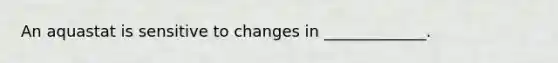 An aquastat is sensitive to changes in _____________.