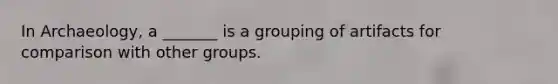 In Archaeology, a _______ is a grouping of artifacts for comparison with other groups.