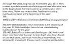 Archangel Manufacturing has just finished the year 2012. They created a predetermined manufacturing overhead allocation rate at the beginning of the year based on a percentage of direct labor costs. Below are various data: Total manufacturing overhead estimated at the beginning of the year: 140,000 Total direct labor costs estimated at the beginning of the year:350,000 Total direct labor hours estimated at the beginning of the year: 12,000 direct labor hours Actual manufacturing overhead costs for the year: 159,000 Actual direct labor costs for the year:362,000 Actual direct labor hours for the year: 12,400 direct labor hours Based on the data above, how much manufacturing overhead was allocated to production? (Please round to nearest whole dollar.)