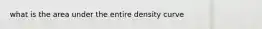 what is the area under the entire density curve