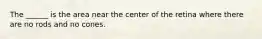 The ______ is the area near the center of the retina where there are no rods and no cones.