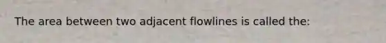 The area between two adjacent flowlines is called the: