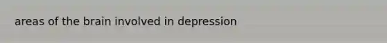 areas of the brain involved in depression