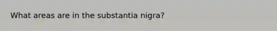 What areas are in the substantia nigra?