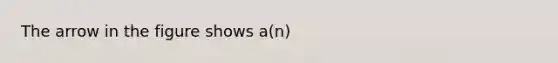 The arrow in the figure shows a(n)