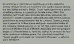 An article by a columnist on bloomberg.com discussed the writing of Silvio​ Gesell, an economist who lived in Austria during the late 1800s and early 1900s. Gesell had experienced a period of deflation during a recession in Austria in the 1880s. The deflation had​ "made debts more​ burdensome, worsening the​ downturn." Gesell's solution to the deflation was for the Austrian government to enact new rules for its currency. Currency would lose 5 percent of its face value each​ year, unless the holder of the currency pasted a stamp on the bill. The stamp would cost 5 percent of the face value of the bill. Two years after the program​ began, a bill would need to have two stamps to be worth its face​ value, and so on in future years. The columnist states that​ "Gesell sought to increase the movement of​ money." a. What is price​ deflation?