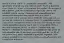 Article III of the new U. S. Constitution adopted in 1789 specifically created only one national court: The U. S. Supreme Court. However, it said nothing about the number of members of the Supreme Court and authorized Congress to "ordain and establish inferior courts." Congress took several important actions concerning the new judicial branch of the U. S. government in the Judiciary Act of 1789: (1) authorized only six Justices for the first U. S. Supreme Court; (2) established certain cases which the Supreme Court could hear; (3) created 13 lower courts below the Supreme Court; and (4) created the office of Attorney General of the U.S. In 1803 in the landmark case Marbury v. Madison the Supreme Court established its power of judicial review when it declared unconstitutional Section 13 of the Judiciary Act which appeared to grant the Supreme Court original jurisdiction to hear certain cases outside of what the U.S. Constitution authorizes.