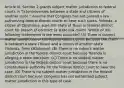 Article III, Section 2 grants subject matter jurisdiction to federal courts in "[c]ontroversies between a state and citizens of another state." Assume that Congress has not passed a law authorizing federal district courts to hear such cases. Yolanda, a citizen of Oklahoma, sues the State of Texas in federal district court for breach of contract (a state law claim). Which of the following statements is the most accurate? (A) There is subject matter jurisdiction in the federal district court because the claim is between a state (Texas) and a citizen of another state (Yolanda, from Oklahoma). (B) There is no subject matter jurisdiction in the federal district court because Yolanda is alleging a state law claim. (C) There is no subject matter jurisdiction in the federal district court because there is no constitutional authority for the federal district court to hear the case. (D) There is no subject matter jurisdiction in the federal district court because Congress has not authorized subject matter jurisdiction in this type of case.