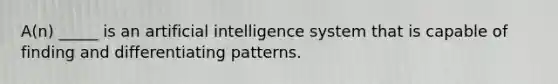 A(n) _____ is an artificial intelligence system that is capable of finding and differentiating patterns.