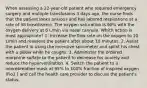 When assessing a 22-year-old patient who required emergency surgery and multiple transfusions 3 days ago, the nurse finds that the patient looks anxious and has labored respirations at a rate of 38 breaths/min. The oxygen saturation is 90% with the oxygen delivery at 6 L/min via nasal cannula. Which action is most appropriate? 1. Increase the flow rate on the oxygen to 10 L/min and reassess the patient after about 10 minutes. 2. Assist the patient in using the incentive spirometer and splint his chest with a pillow while he coughs. 3. Administer the ordered morphine sulfate to the patient to decrease his anxiety and reduce the hyperventilation. 4. Switch the patient to a nonrebreather mask at 95% to 100% fraction of inspired oxygen (Fio2 ) and call the health care provider to discuss the patient's status.