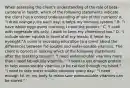 When assessing the client's understanding of the role of beta-carotene in health, which of the following statements indicate the client has a correct understanding of role of this nutrient? A. "I drink orange juice each day; it helps my immune system." B. "I have whole eggs every morning; I need the protein." C. "I cook with vegetable oils only; I want to keep my cholesterol low." D. "I include winter squash in several of my meals; it helps my eyesight."A nurse is providing education to a client about the differences between fat-soluble and water-soluble vitamins. The client is correct in making which of the following statements after the teaching session? "I need water-soluble vitamins more than I need fat-soluble vitamins." "I need to eat enough protein to help water-soluble vitamins to be carried through my blood." "I need to take water-soluble vitamins every day." "I need enough fat on my body to make sure water-soluble vitamins can be stored."