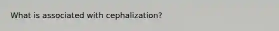 What is associated with cephalization?