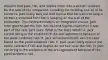 Assume that Jack, Hal, and Sophia enter into a written contract for the sale of the restaurant, including the building and all of its contents. Jack orally tells Hal and Sophia that he wants to keep a certain a mounted fish that is hanging on the wall of the restaurant. The contract contains an integration clause. Jack later goes to get the fish, but Hal and Sophia claim that it was part of the sale. Jack sues. What is the likely result? A. Jack cannot bring in the evidence of the oral agreement because of the parol evidence rule. B. Jack will automatically win the case based on the parol evidence rule. C. Jack could likely rescind the entire contract if Hal and Sophia do not turn over the fish. D. Jack can bring in the evidence of the oral agreement because of the parol evidence rule.