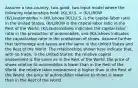 Assume a two-country, two-good, two-input model where the following relationships hold: (K/L)U.S. > (K/L)ROW (K/L)automobiles > (K/L)shoes (K/L)U.S. is the capital-labor ratio in the United States, (K/L)ROW is the capital-labor ratio in the Rest of the World, (K/L)automobiles indicates the capital-labor ratio in the production of automobiles, and (K/L)shoes indicates the capital-labor ratio in the production of shoes. Assume further that technology and tastes are the same in the United States and the Rest of the World. The relationships shown here indicate that, with no trade, in the United States: the relative capital endowment is the same as in the Rest of the World. the price of shoes relative to automobiles is lower than in the Rest of the World. the relative labor endowment is higher than in the Rest of the World. the price of automobiles relative to shoes is lower than in the Rest of the World.