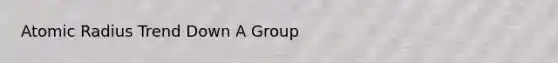 Atomic Radius Trend Down A Group